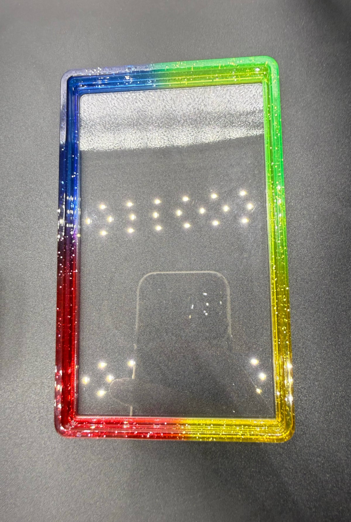 PSA & CGC Slab Bumper mit Acrylplatte - #4 New Rainbow (Rot - Gelb - Grün - Blau)