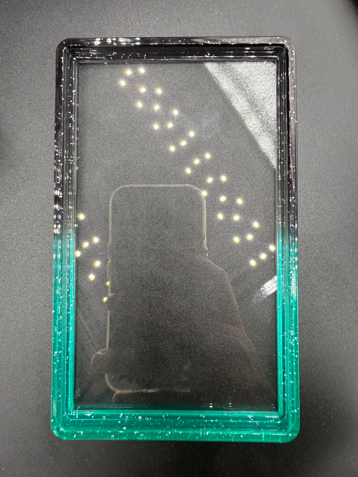 PSA & CGC Slab Bumper mit Acrylplatte - #2 Night Sky (Schwarz - Türkis)