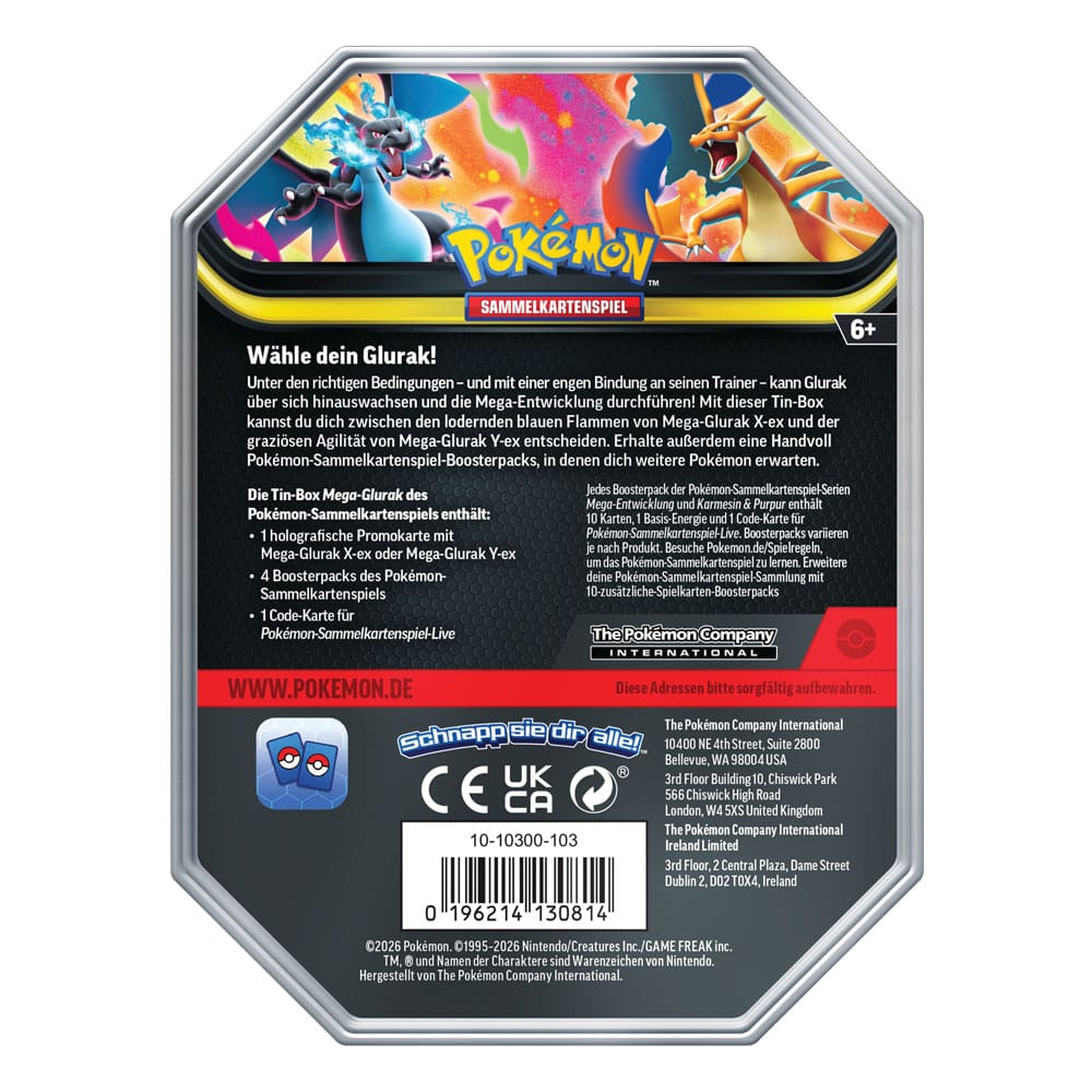 Pokémon Tin Box # 126 Mega Glurak X- DE - PRE ORDER