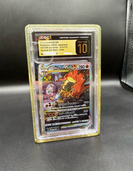 PSA & CGC Slab Bumper mit Acrylplatte - #3 Golden Crown (Transparent - Gold)