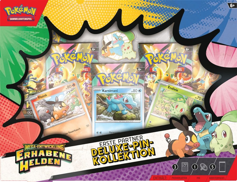 Pokémon TCG - Erhabene Helden, Deluxe Pin Kollektion - DE