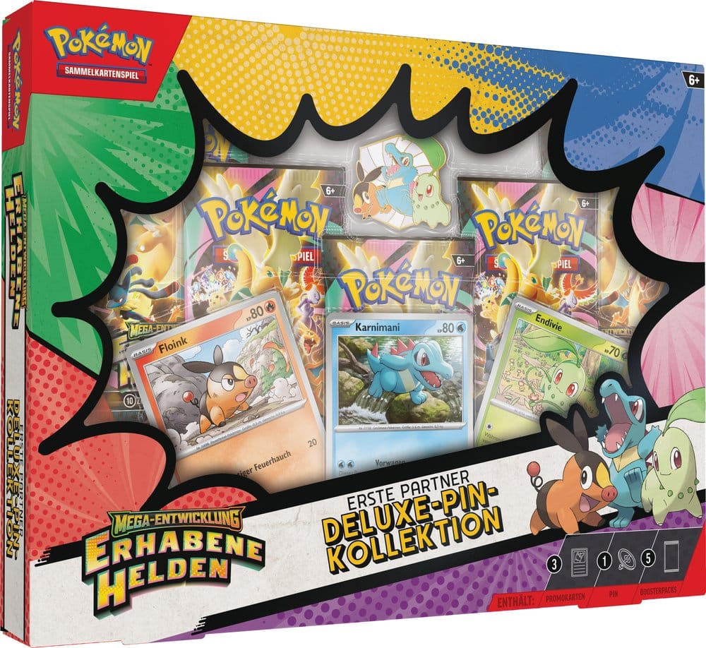 Pokémon TCG - Erhabene Helden, Deluxe Pin Kollektion - DE