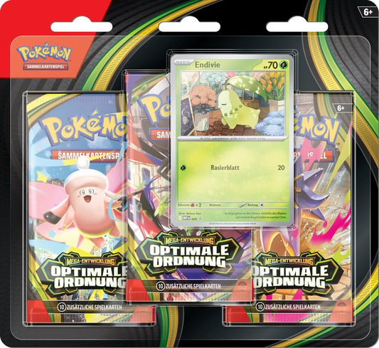 Pokémon TCG - Optimale Ordnung 3er Blister - DE